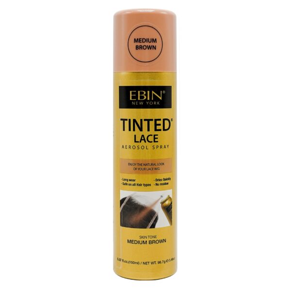 Ebin Tinted Lace 100ml Medium Brown