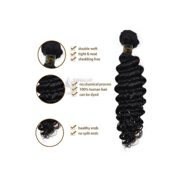 Peruvian Deep Wave Hair 100% Human Hair - Image 4