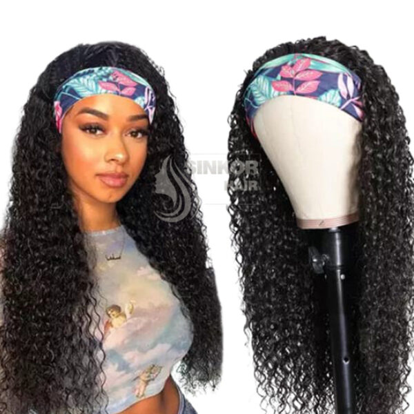 Sinkor Tight Curl Headband Wig